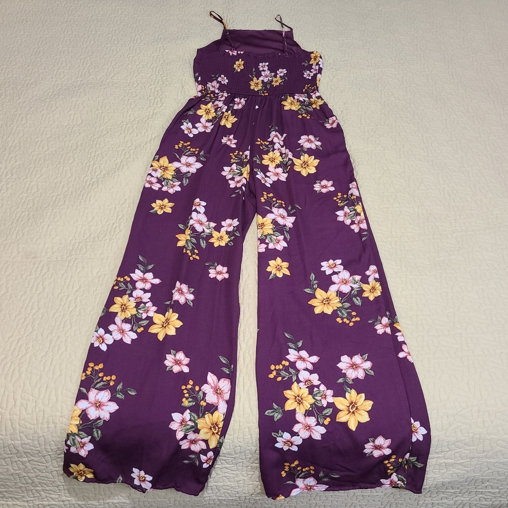 Xhilaration Floral pants jumpsuit size S - Picture 6 of 8